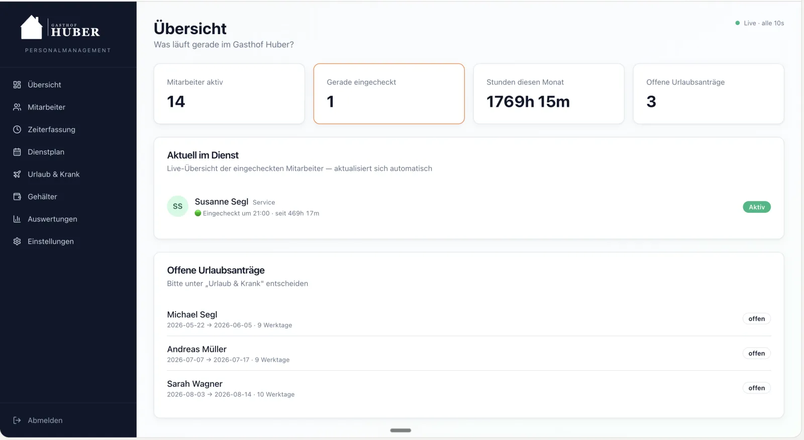 Live-Dashboard